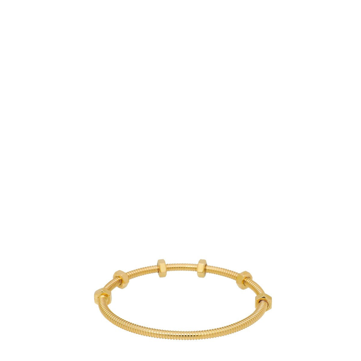 Cartier 18K Yelllow Gold Ecrou De Cartier Bracelet 17-Cartier-THE CLOSET