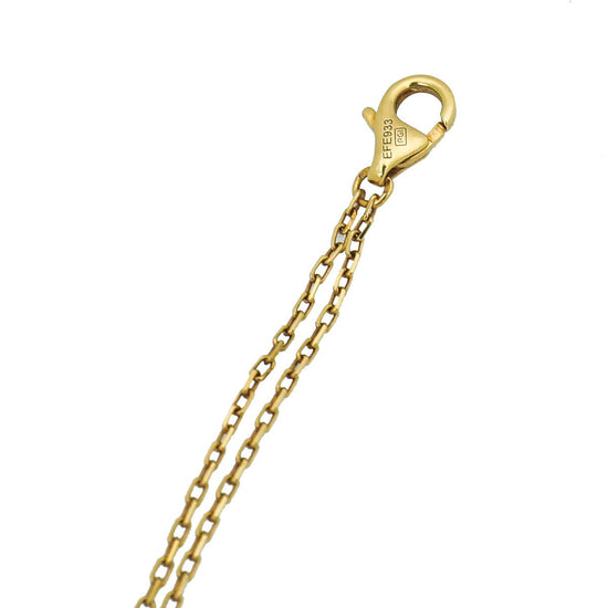 Cartier - Cartier 18K Yellow Gold 2 Diamonds Love Double Chain Bracelet | The Closet