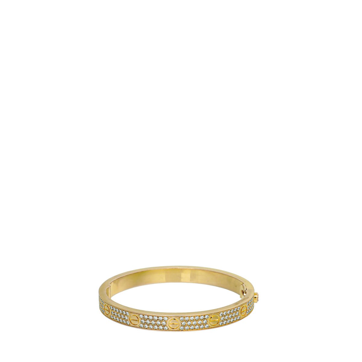 Cartier 18K Yellow Gold 204 Diamonds Love Bracelet 17-Cartier-THE CLOSET