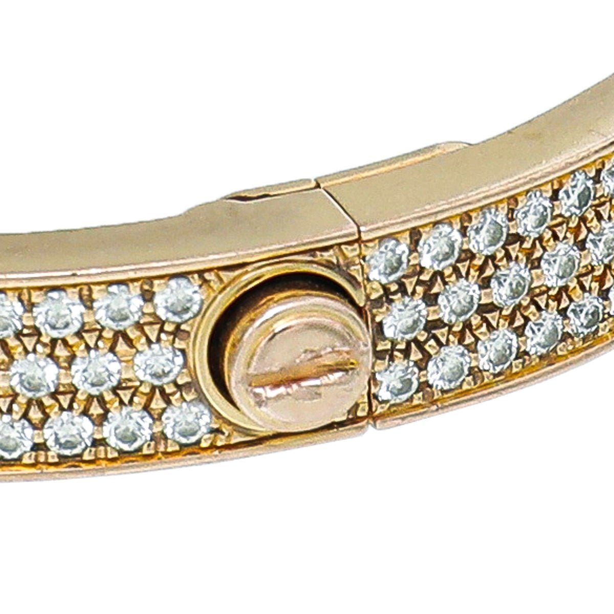 Cartier - Cartier 18K Yellow Gold 204 Diamonds Love Bracelet 17 | The Closet