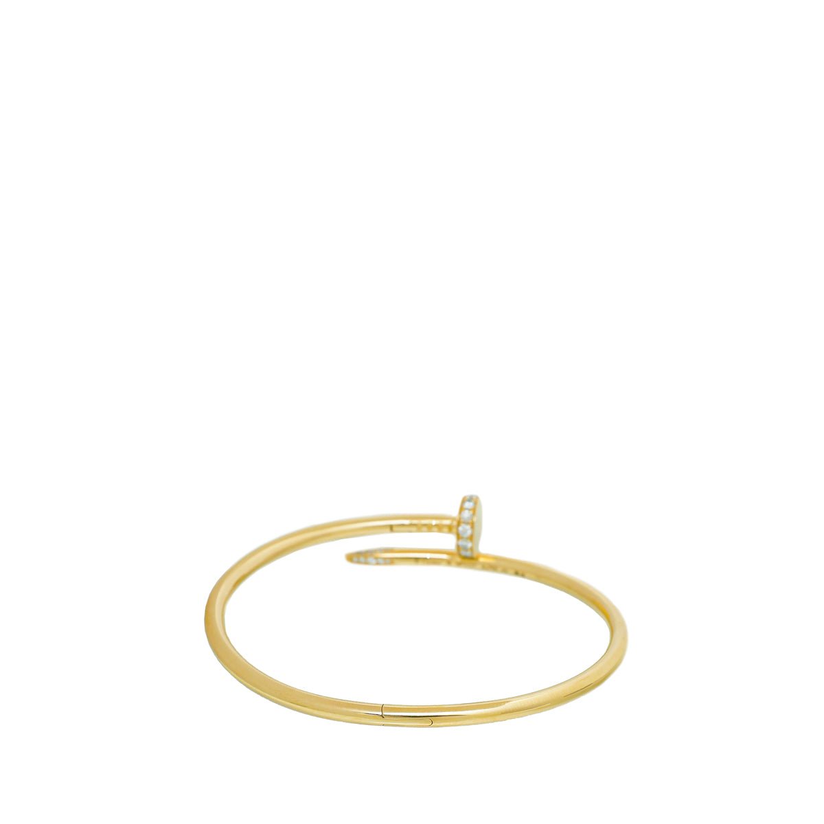 Cartier 18K Yellow Gold Diamond Juste Un Clou Classic Bracelet 18-Cartier-THE CLOSET
