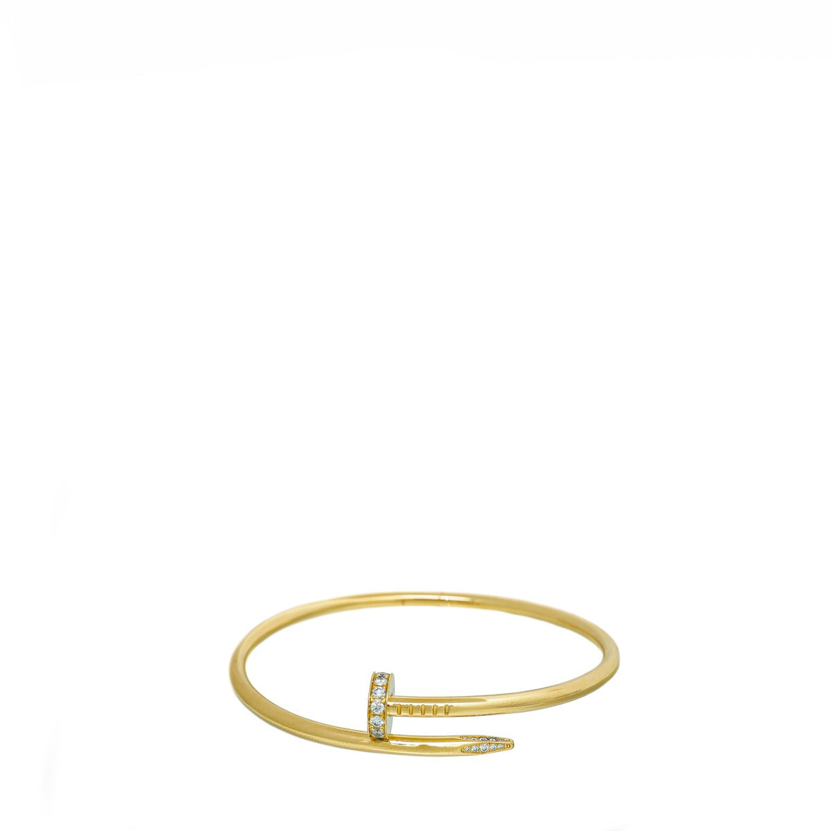 Cartier 18K Yellow Gold Diamond Juste Un Clou Classic Bracelet 18-Cartier-THE CLOSET