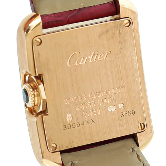 Cartier - Cartier 18K Yellow Gold Diamond Tank Anglaise Quartz Watch | The Closet