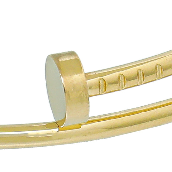 Cartier Yellow Gold Plain Juste Un Clou Bracelet Size 18 B6048218 | Rich  Diamonds