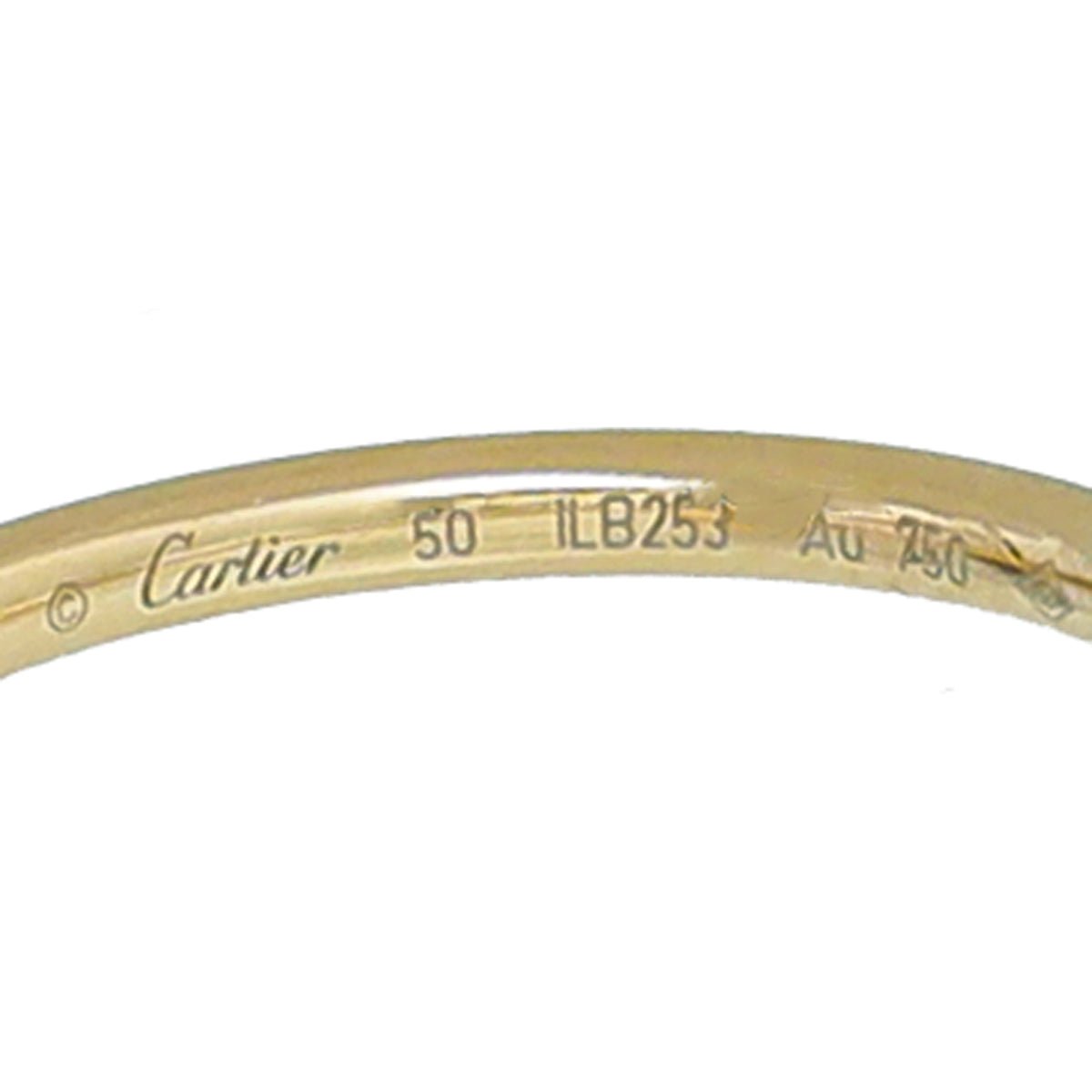 Cartier 18K Yellow Gold Juste Un Clou Small Model Ring 50
