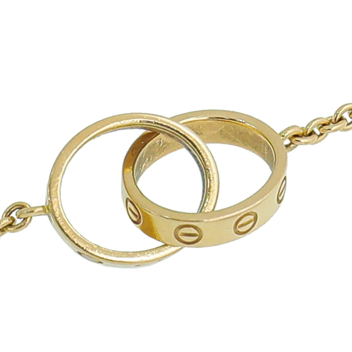 Cartier 18K Yellow Gold Love 2 Hoop Bracelet-Cartier-THE CLOSET