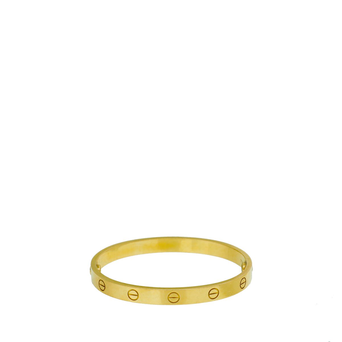 Cartier 18K Yellow Gold Love Classic Bracelet 17-Cartier-THE CLOSET