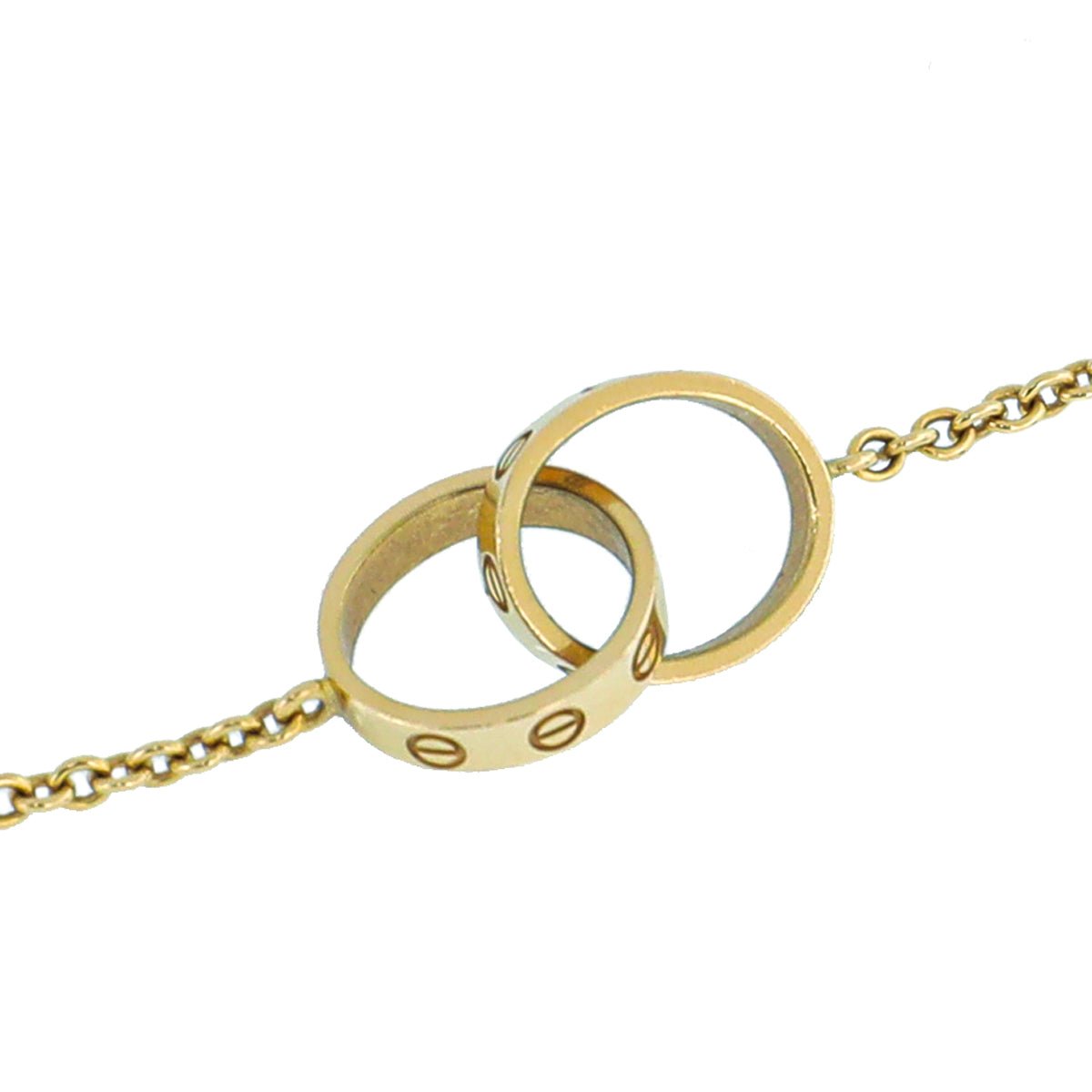 Cartier - Cartier 18K Yellow Gold Love Hoops Pendant Necklace | The Closet