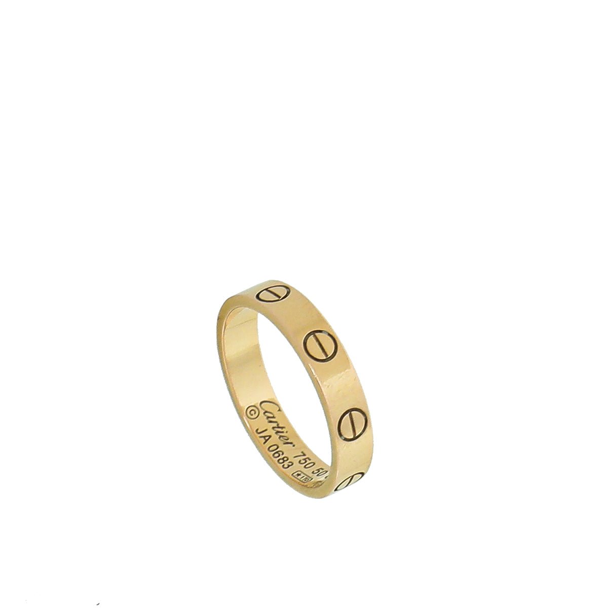 Cartier 18K Yellow Gold Love Wedding Band Ring 50-Cartier-THE CLOSET