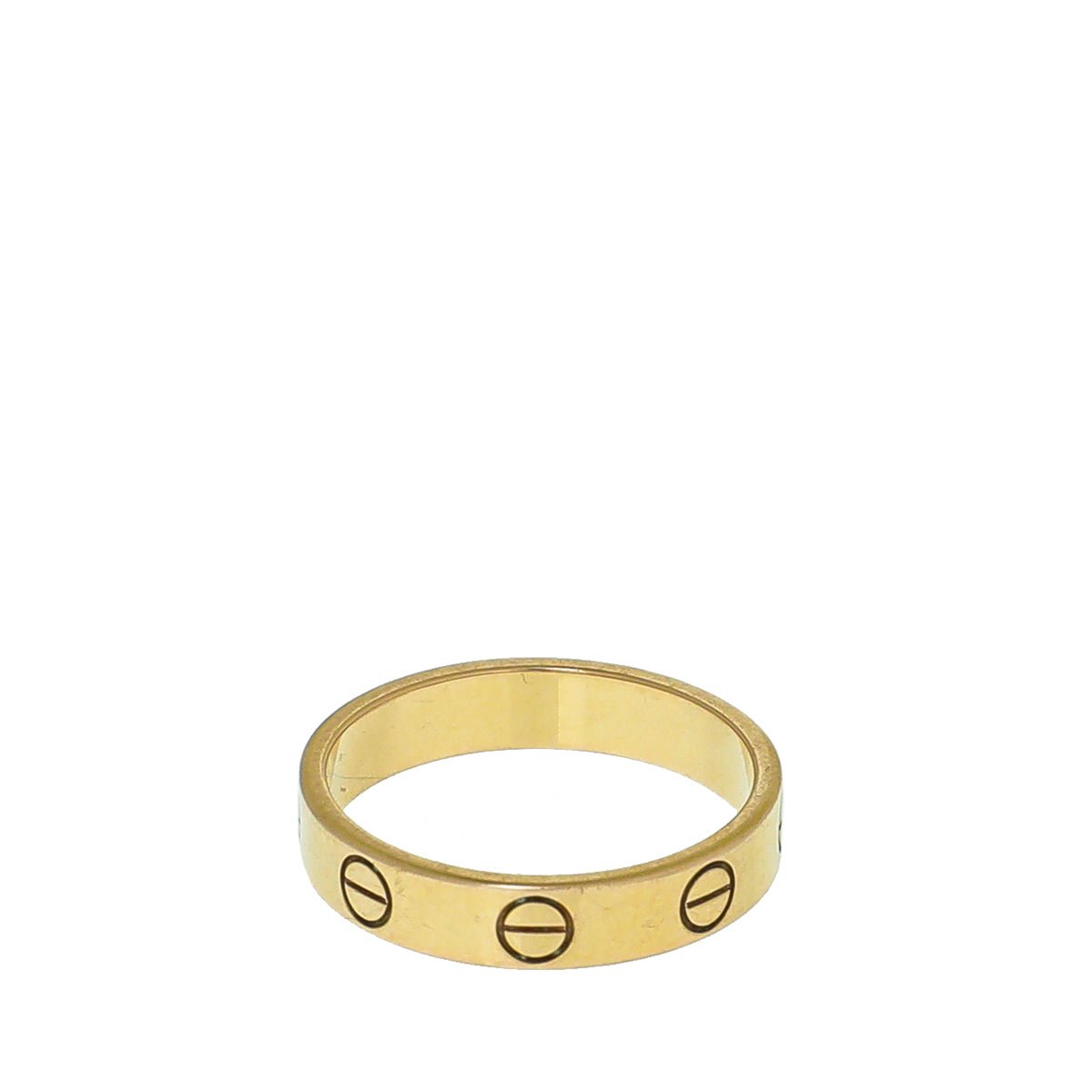 Cartier 18K Yellow Gold Love Wedding Band Ring 50-Cartier-THE CLOSET