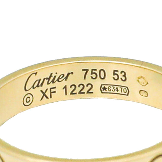 Cartier - Cartier 18K Yellow Gold Love Wedding Band Ring 53 | The Closet