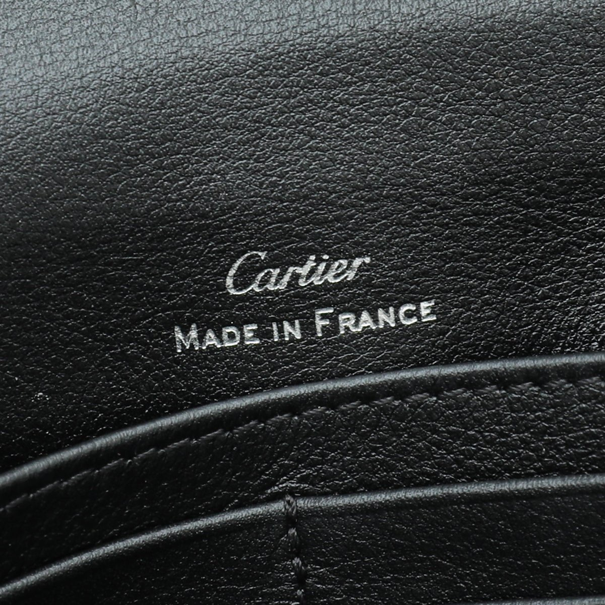 Cartier - Cartier Black Happy Birthday Flap Chain Wallet | The Closet