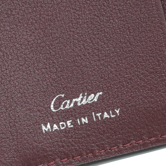 CRL3001364 - Multiple Wallet, Must de Cartier - Burgundy calfskin, golden  finish - Cartier