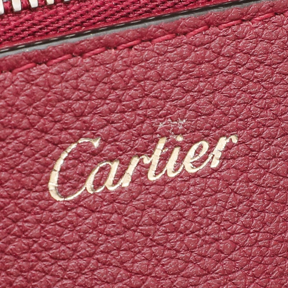 Cartier - Cartier Burgundy C De Cartier Bag | The Closet