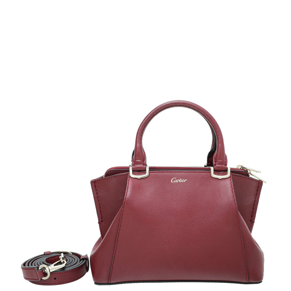 Cartier Burgundy C De Cartier Mini Bag-Cartier-THE CLOSET
