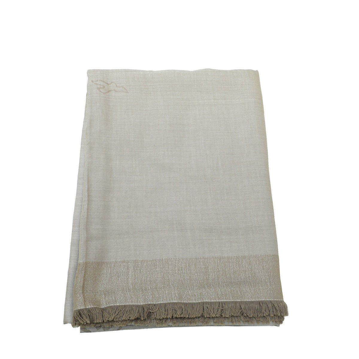 Cartier Champagne Birds Print Cashmere Scarf-Cartier-THE CLOSET