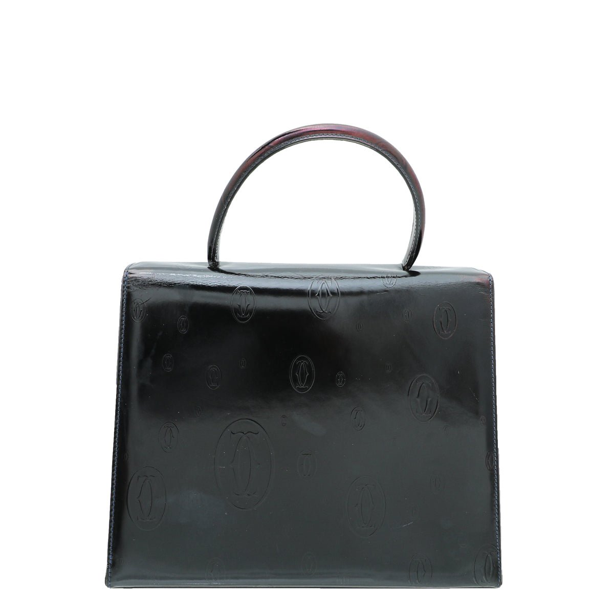 Cartier Dark Blue "Happy Birthday" Top Handle Tote Bag-Cartier-THE CLOSET