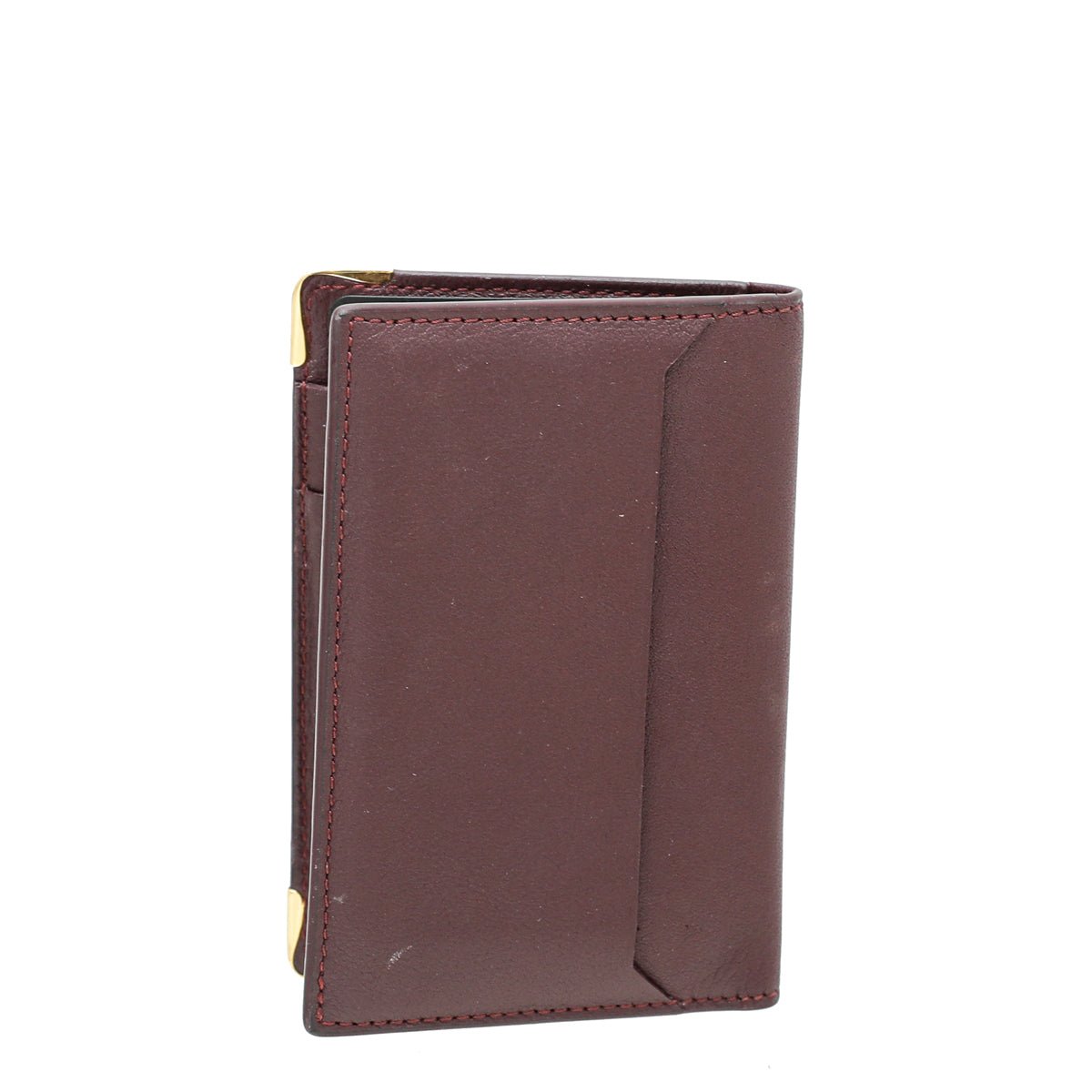 Cartier Must Burgundy De Cartier Credit Card Holder-Cartier-THE CLOSET