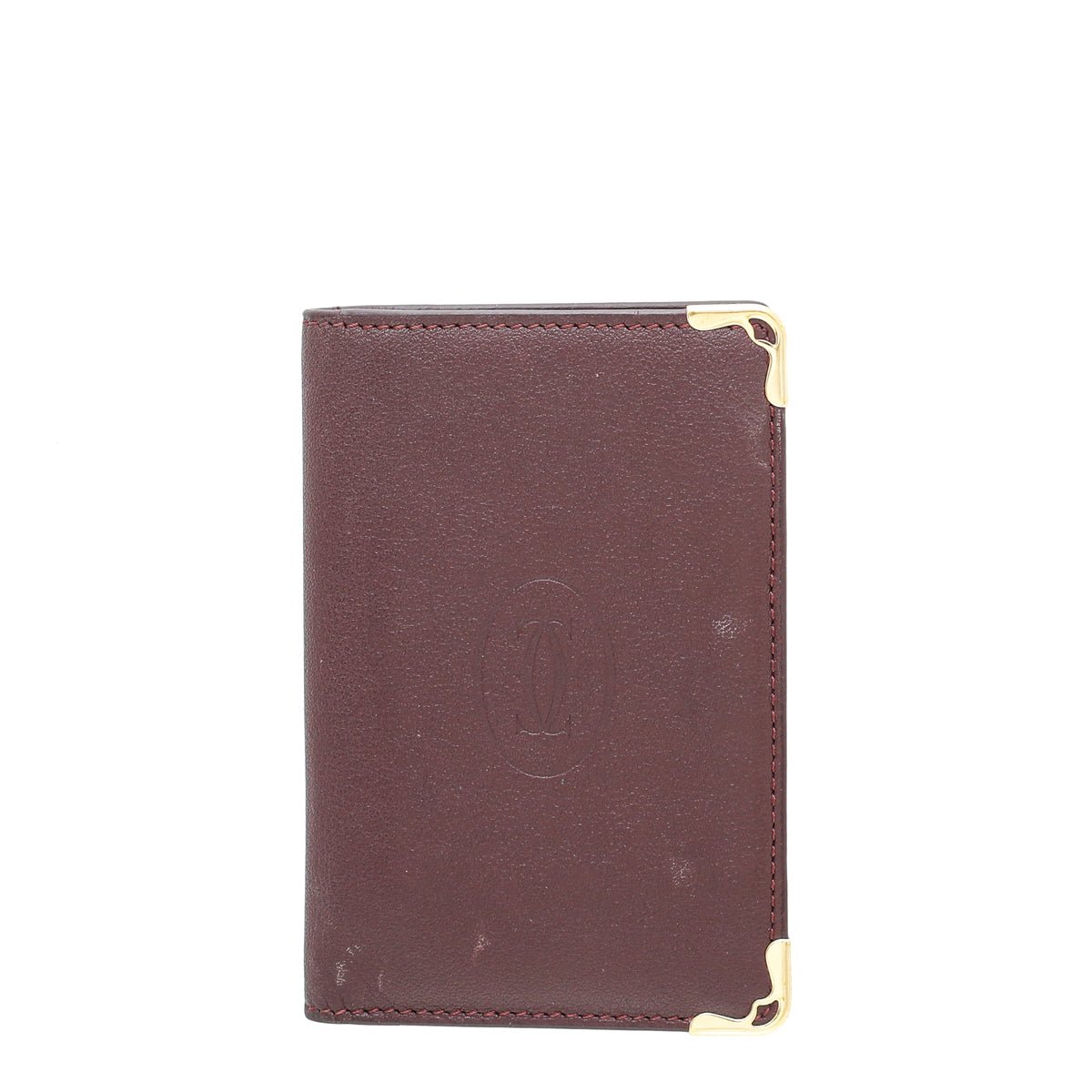 Cartier Must Burgundy De Cartier Credit Card Holder-Cartier-THE CLOSET