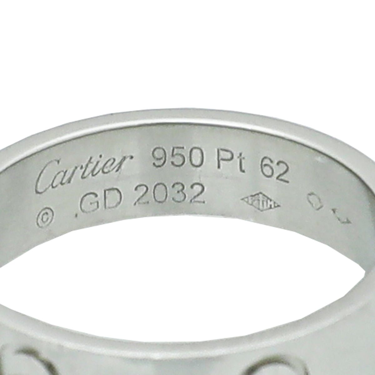 Cartier - Cartier Platinum Love Ring 62 | The Closet