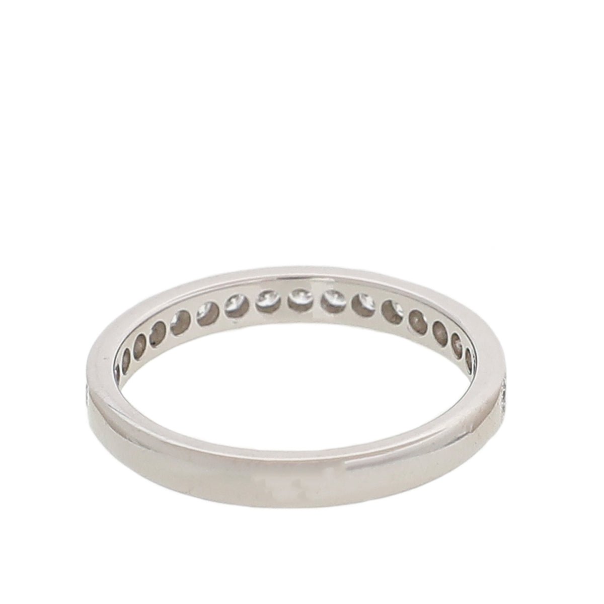 Cartier Platinum W- 19 Diamonds Band Ring 50-Cartier-THE CLOSET