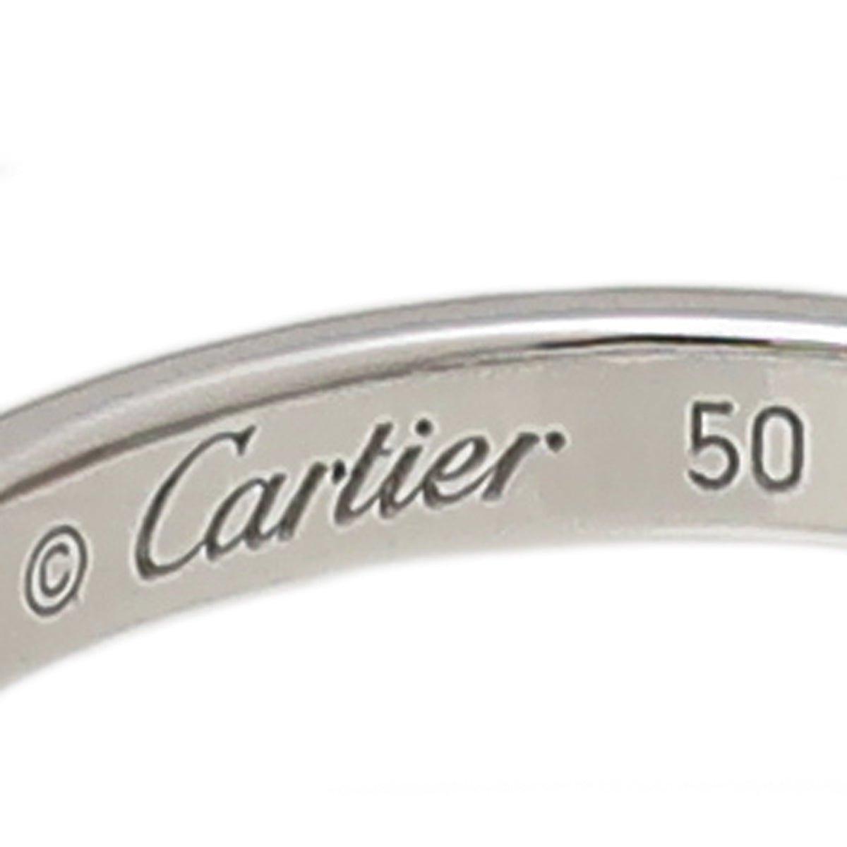 thecloset.uae - Cartier Platinum W- 19 Diamonds Band Ring 50 | The Closet