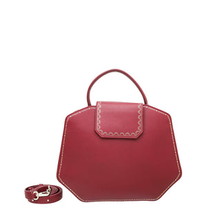 Cartier Red Guirlande De Cartier Top Handle Bag