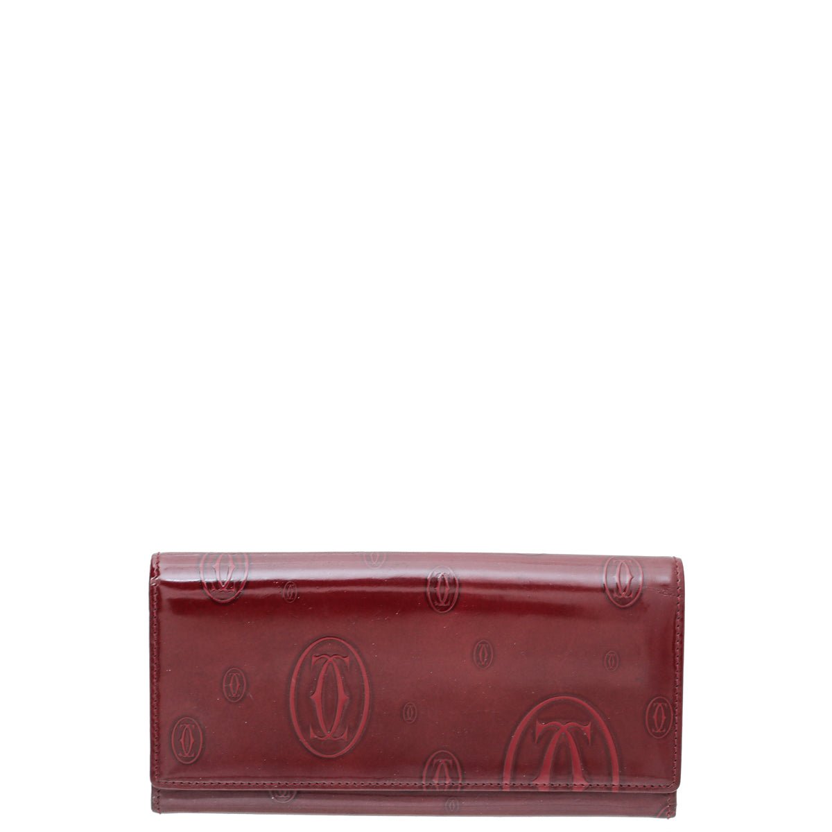Cartier Red "Happy Birthday" Continental Wallet-Cartier-THE CLOSET