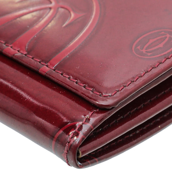 Cartier - Cartier Red "Happy Birthday" Continental Wallet | The Closet