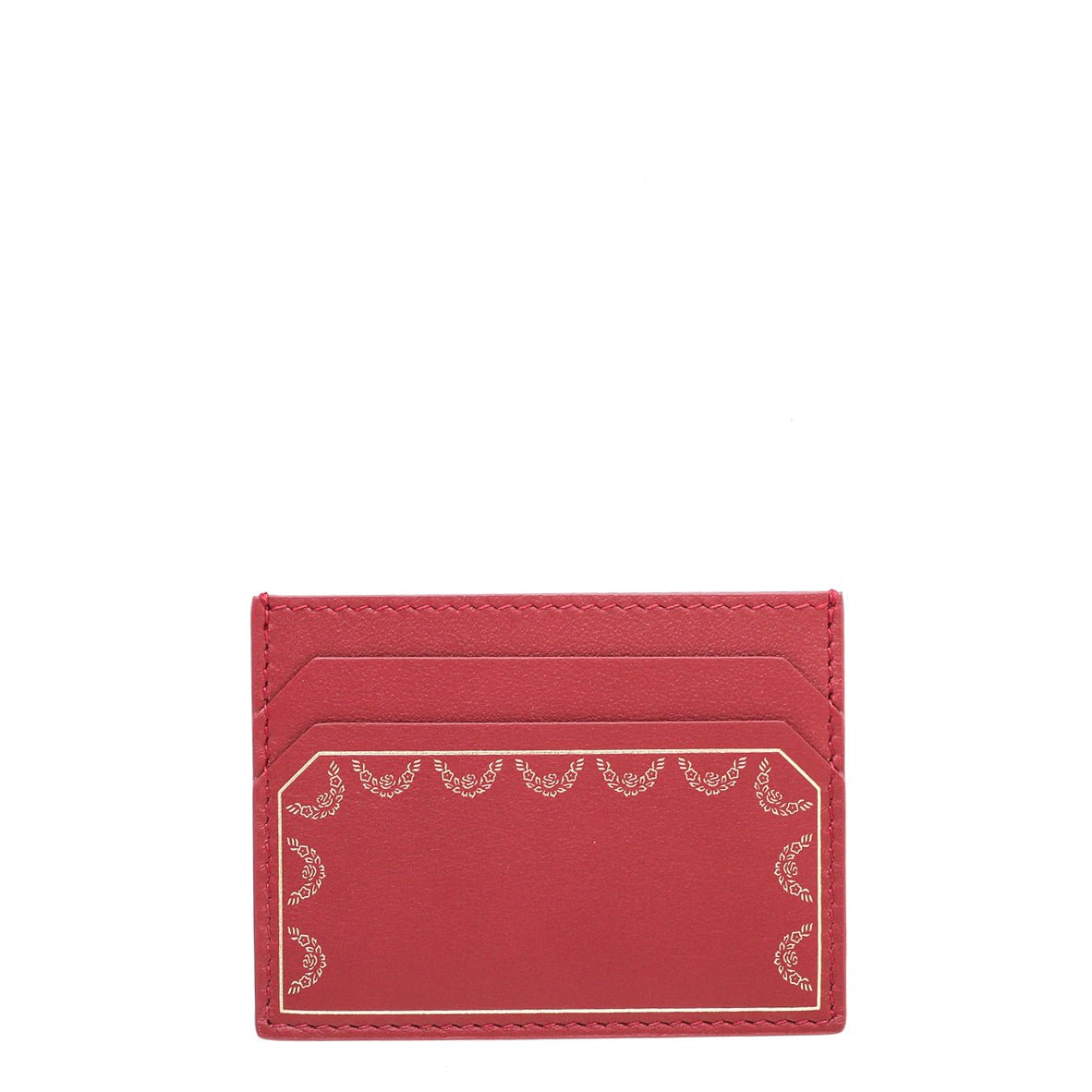 Cartier Red Simple Card Holder-Cartier-THE CLOSET