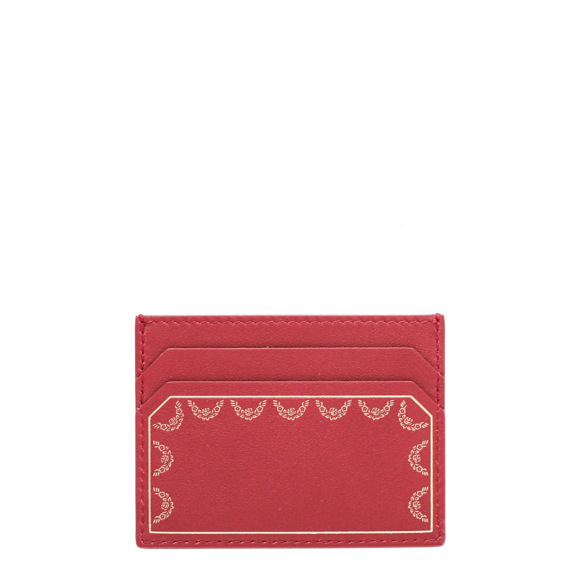 Cartier Red Simple Card Holder-Cartier-THE CLOSET