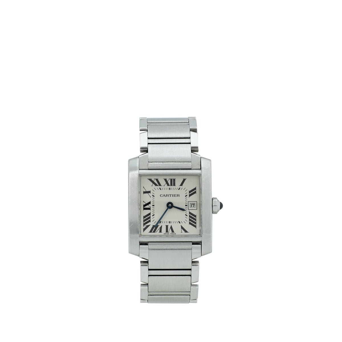 Cartier Stainless Steel Tank Francaise Small Quartz Watch-Cartier-THE CLOSET
