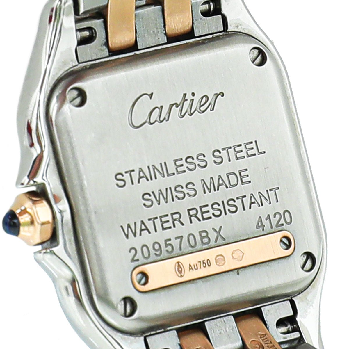 Cartier - Cartier Steel & Rose Gold Panthere De Cartier 30mm Quartz Watch Small | The Closet