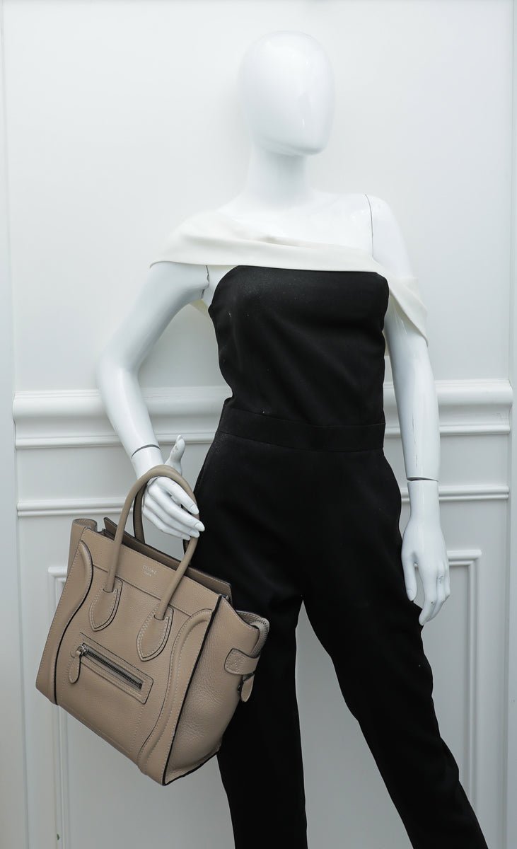 Celine - Celine Beige Micro Luggage Bag | The Closet