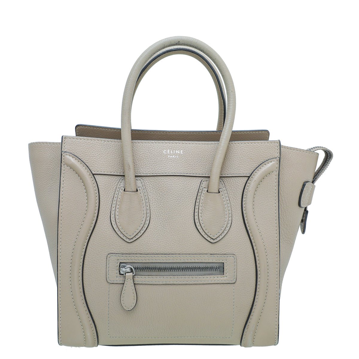Celine Beige Micro Luggage Bag-Celine-THE CLOSET