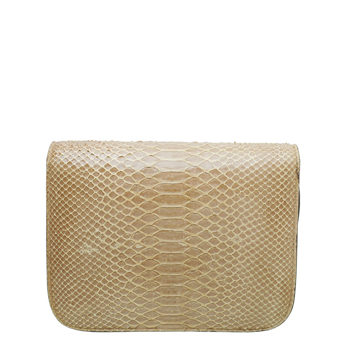 Celine Beige Python Classic Medium Bag-Celine-THE CLOSET