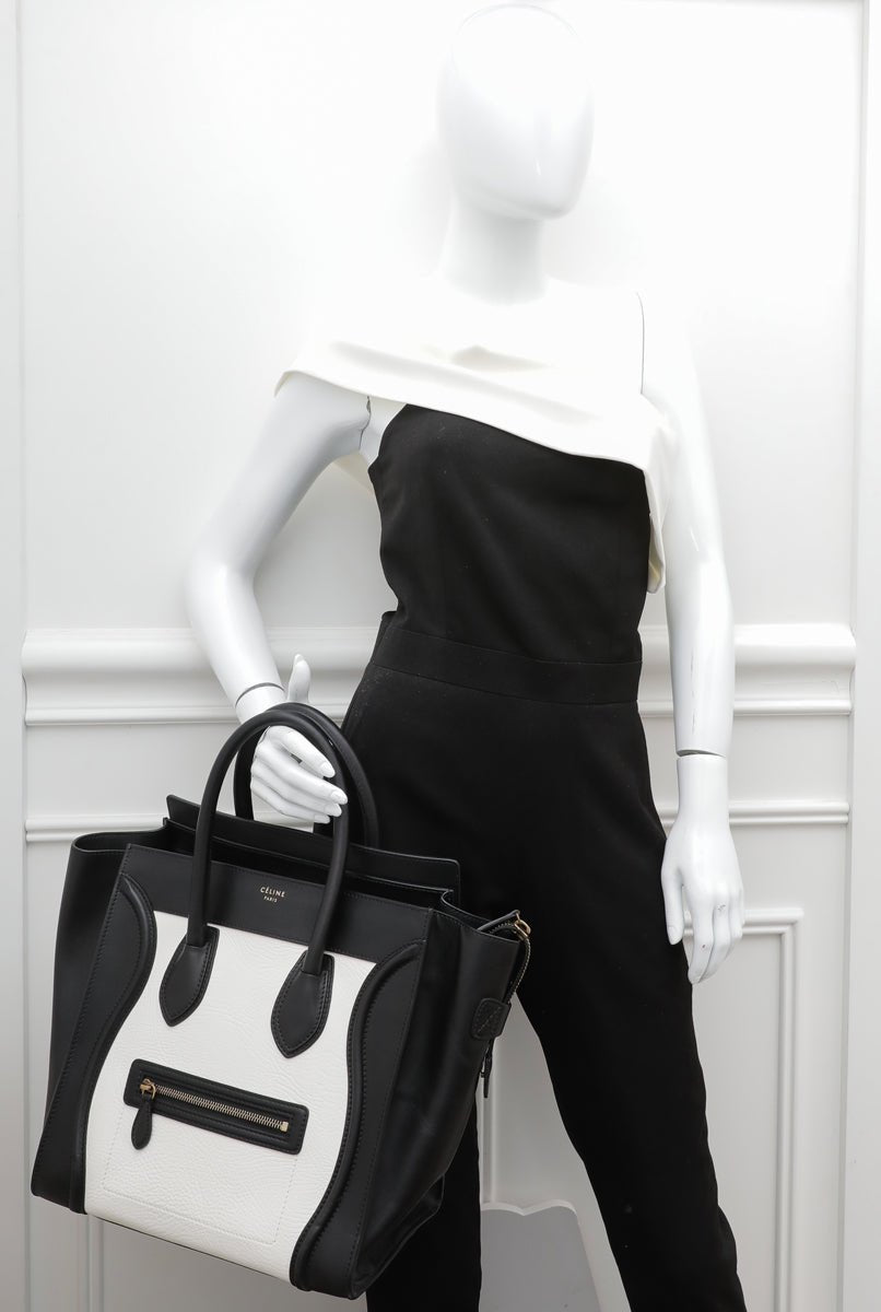 Celine - Celine Bicolor Mini Luggage Bag | The Closet
