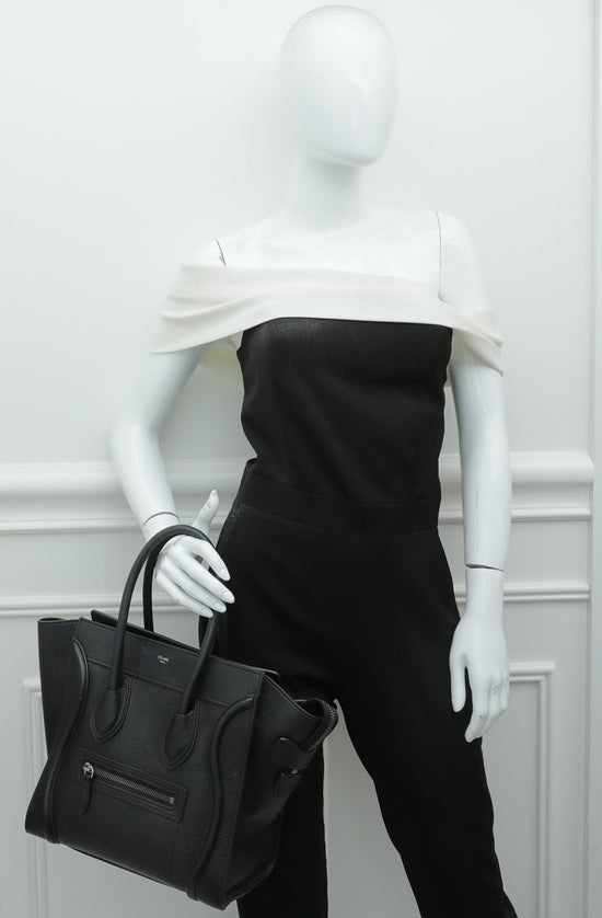 Celine - Celine Black Micro Luggage Bag | The Closet