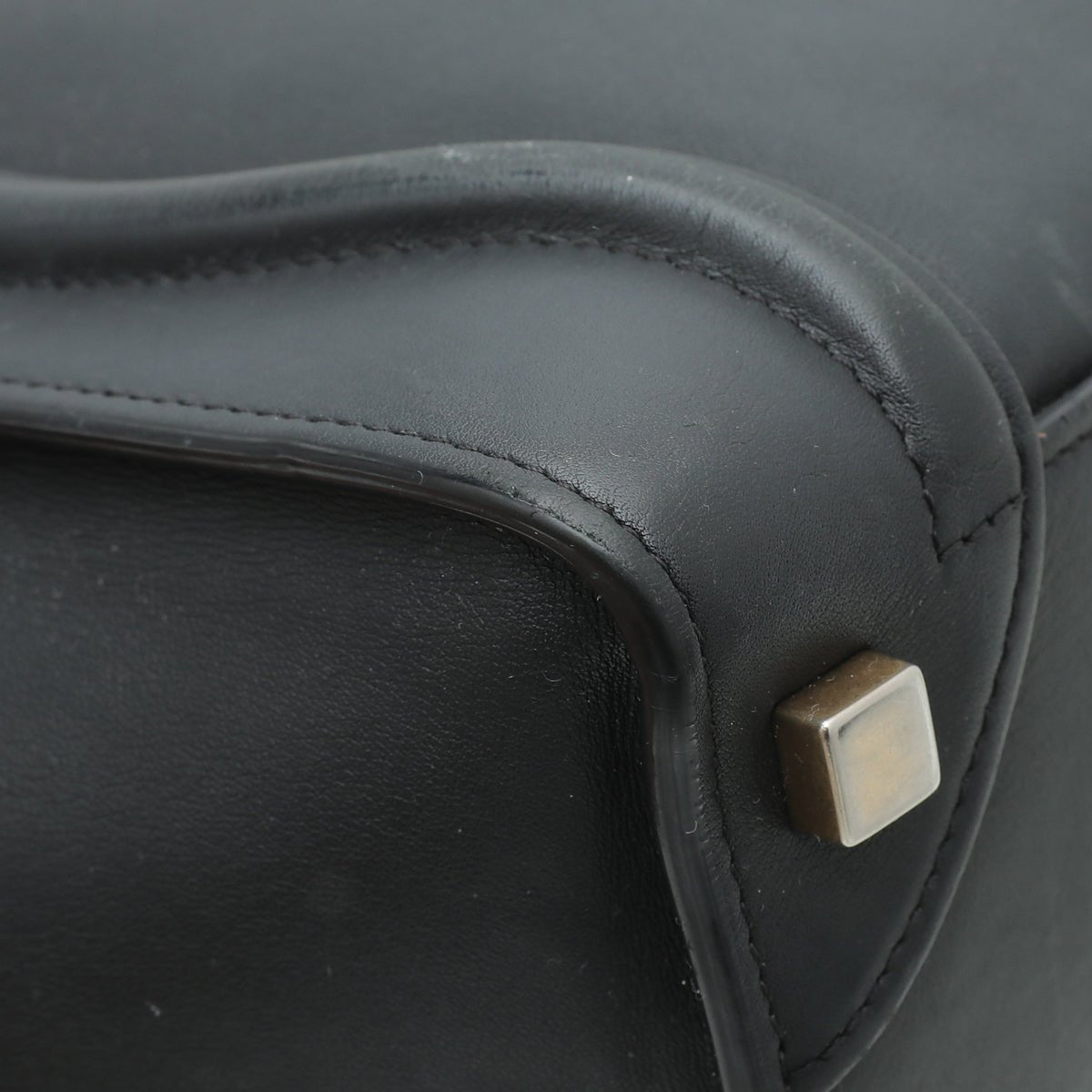 Celine - Celine Black Micro Luggage Dramed Bag | The Closet