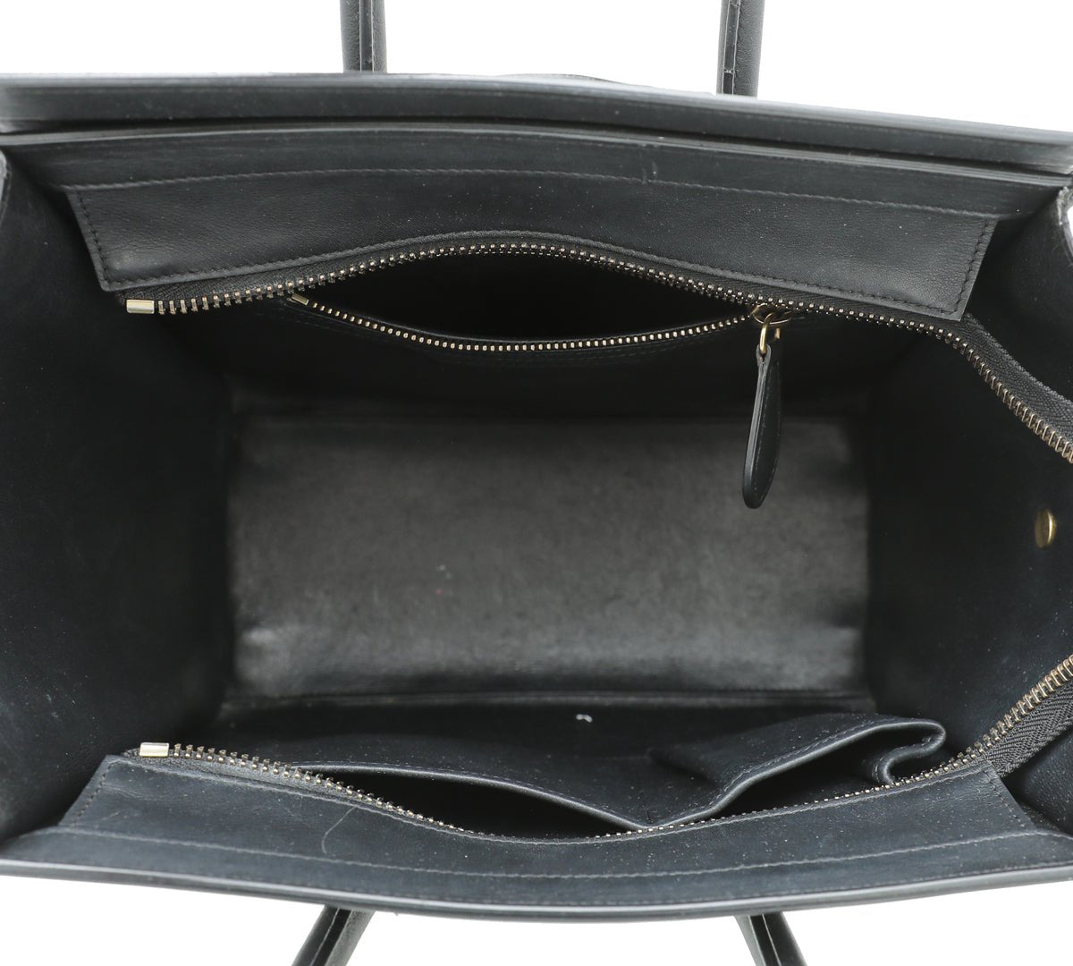 Celine - Celine Black Micro Luggage Dramed Bag | The Closet