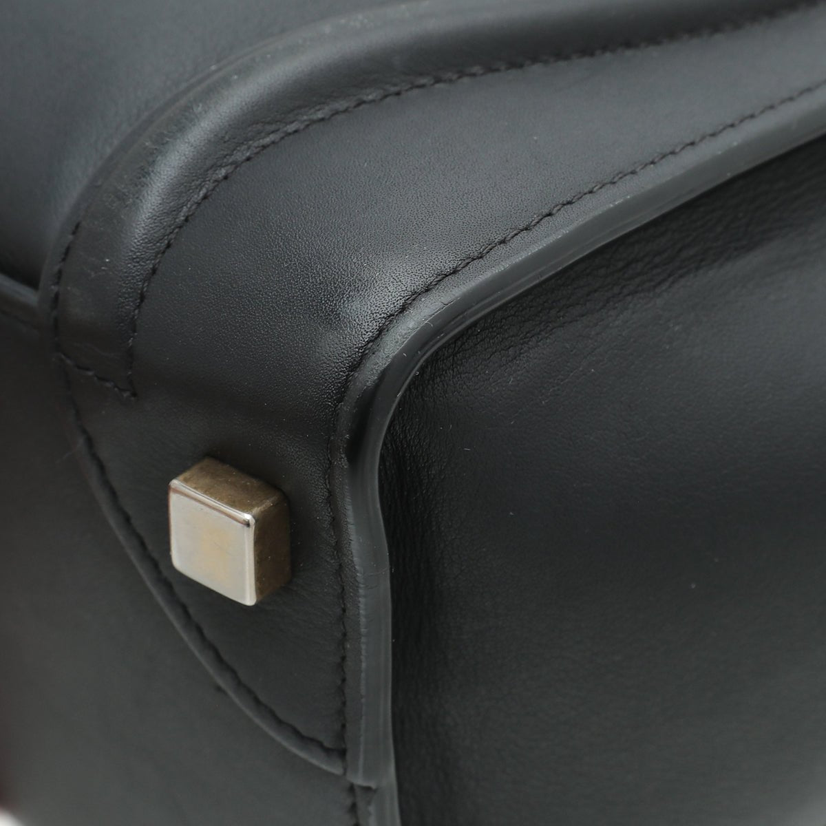 Celine - Celine Black Micro Luggage Dramed Bag | The Closet