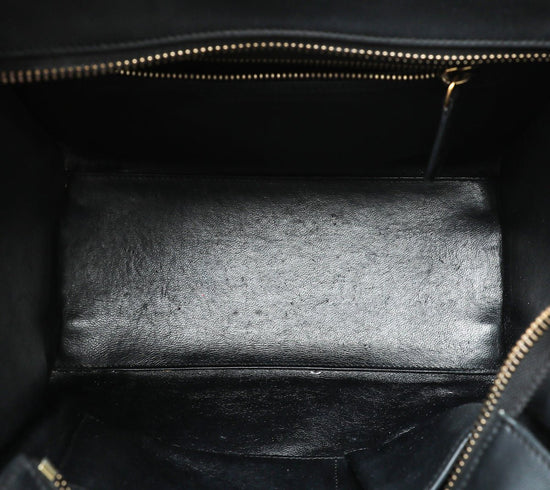 Celine - Celine Black Micro Luggage Dramed Bag | The Closet