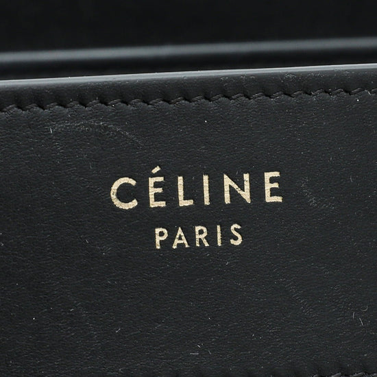 Celine - Celine Black Micro Luggage Dramed Bag | The Closet