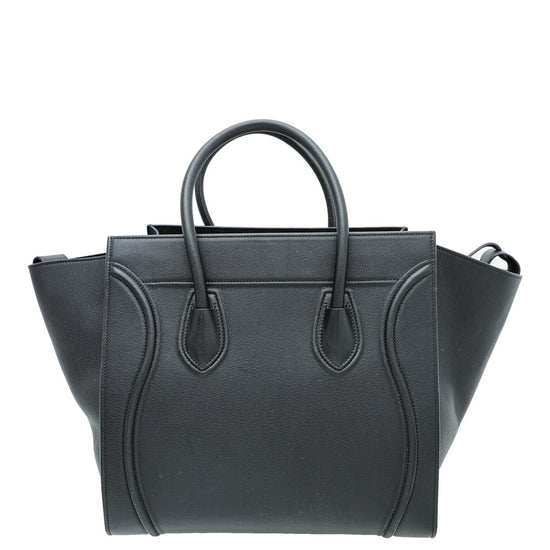 Celine - Celine Black Phantom Medium Luggage Bag | The Closet
