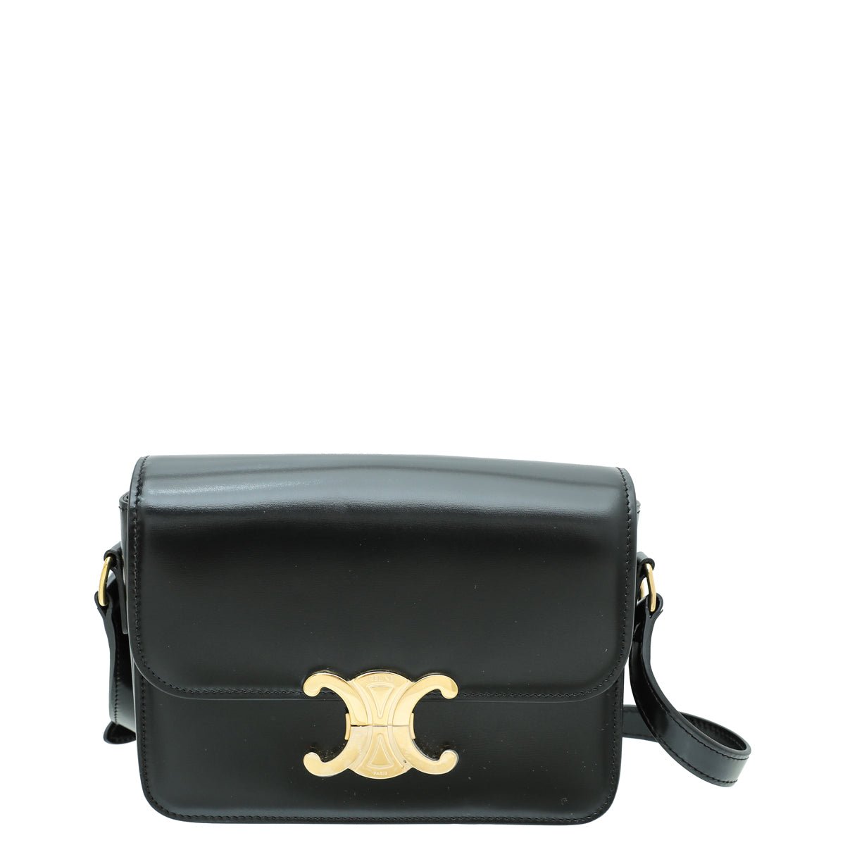 Celine Black Teen Triomphe Bag-Celine-THE CLOSET