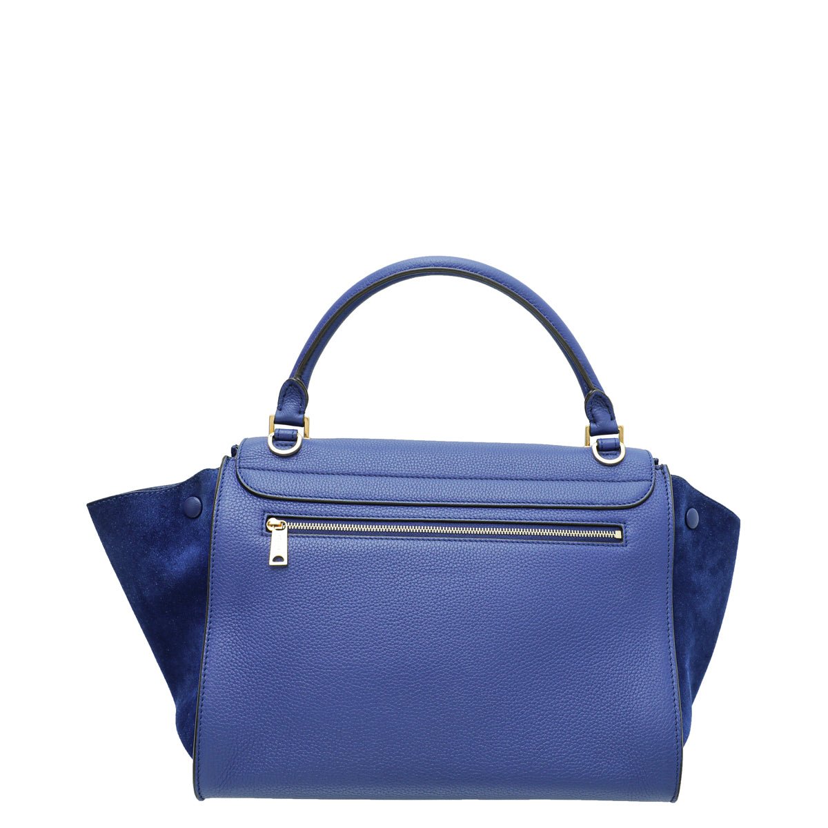 Celine Blue Trapeze Medium Bag-Celine-THE CLOSET