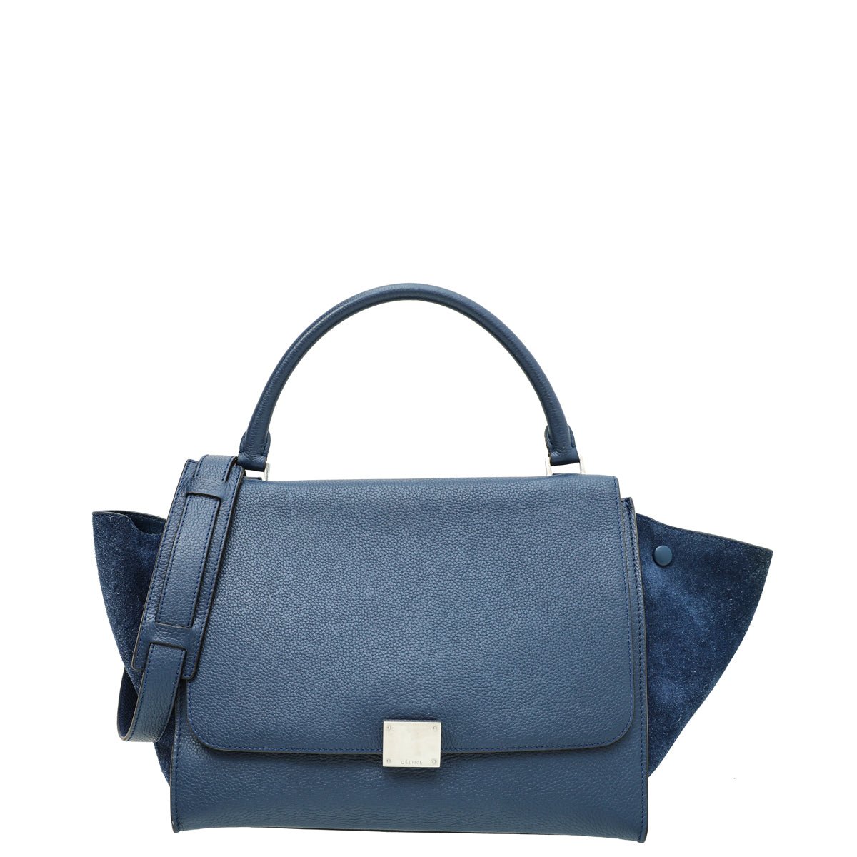 Celine Blue Trapeze Medium Bag-Celine-THE CLOSET