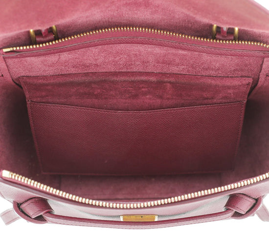 New celine belt bag micro สี light burgundy