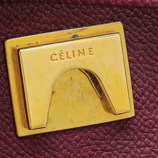 Celine - Celine Burgundy Micro Belt Bag | The Closet
