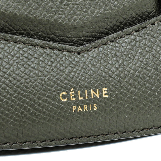 Celine - Celine Dark Olive Compact Trotteur Bag | The Closet